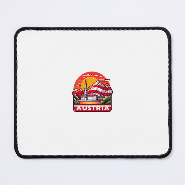 Item preview, Austria Flag Austria Landmark Sticker designed and sold by MPAlex.