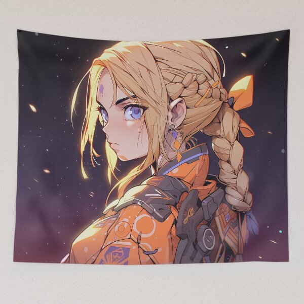 Item preview, Futuristic Sci-Fi Warrior Anime Girl designed and sold by bubblegoth.