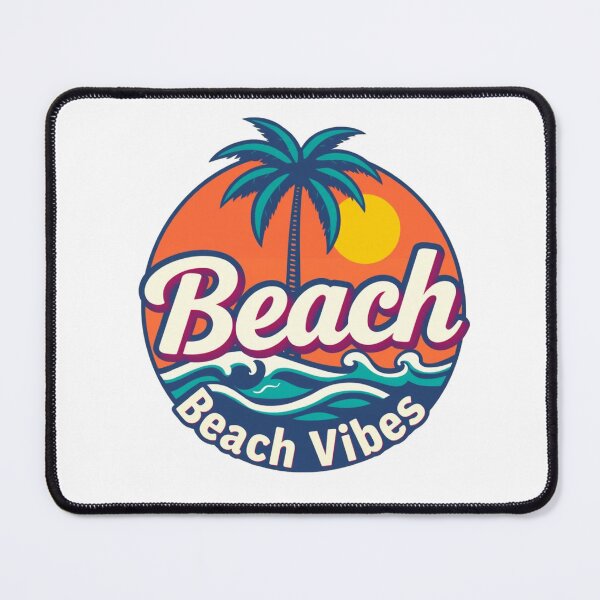 Item preview, Vibrant Beach Vibes Logo with Palm Tree and Sunset designed and sold by Cloud-Riders.