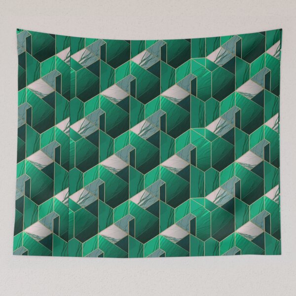 Item preview, Modern Green Marble Pattern designed and sold by ChainsArt.