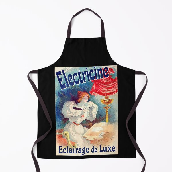 Item preview, Woman Writing Electric Light 1895 Electricine Éclairage De Luxe designed and sold by RocketshipRetro.