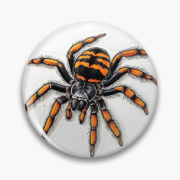 Item preview, Orange Tarantula Tattoo Sticker designed and sold by Media-DK.