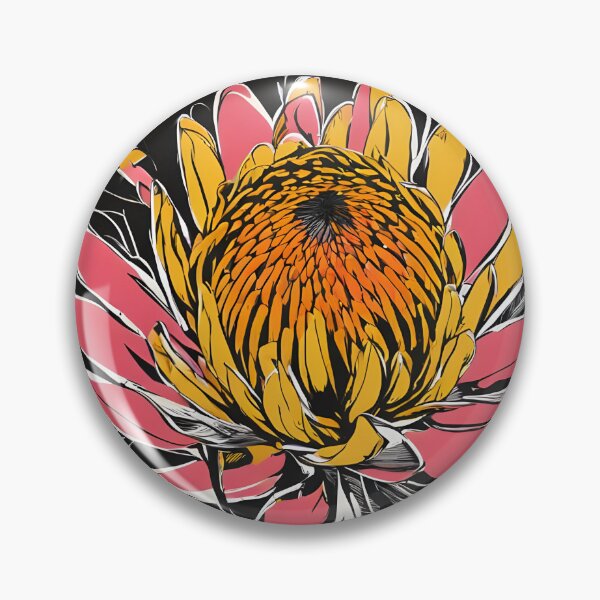 Item preview, Pop Art Protea Digital painting designed and sold by SirenSeventyOne.