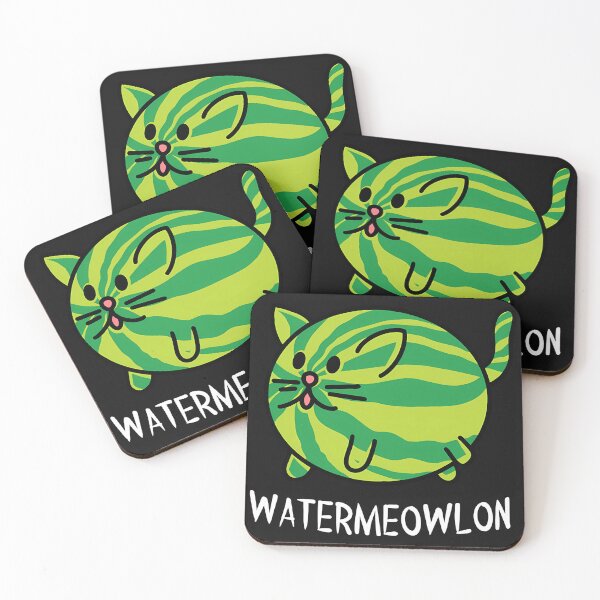 Item preview, Watermeowlon Water Melon and Cat designed and sold by NoyaKoya.