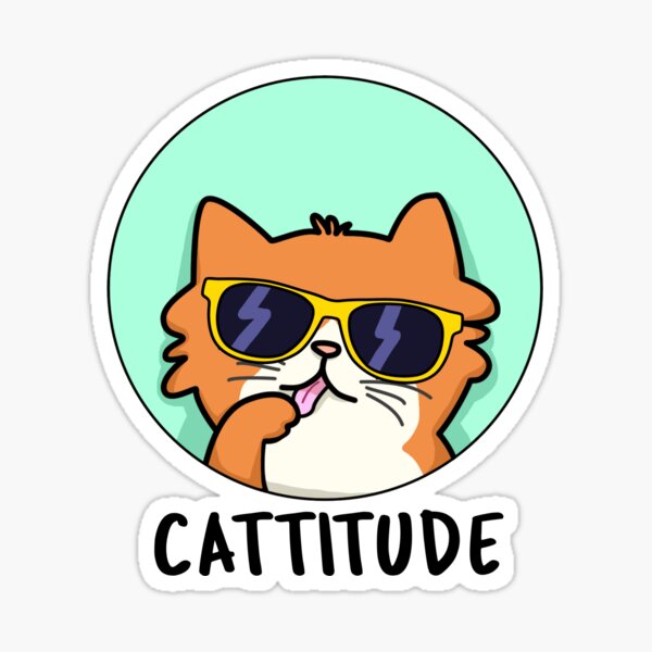 Cat Vinyl Stickers - Fun Cat Puns, Cute Cats, Fun Coffee Quotes – Zoee Xiao  Artworks