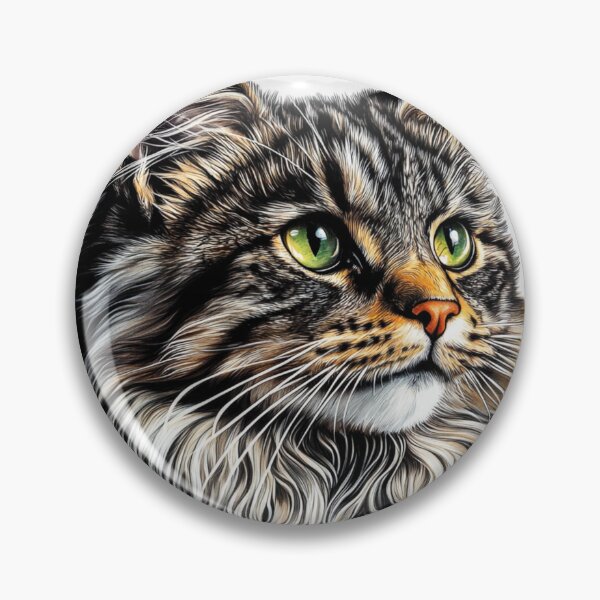 Item preview, Beaitufiul Maine Coon Cat Tattoo Sticker designed and sold by Media-DK.