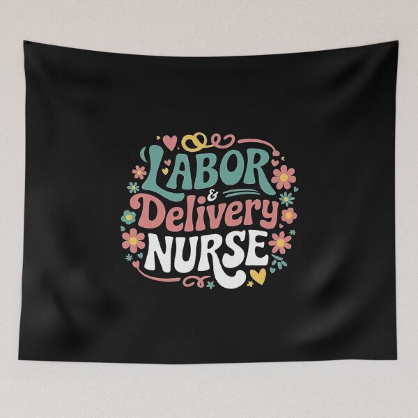 Item preview, Labor and Delivery Nurse Floral Design Cute Medical Appreciation designed and sold by love3617.