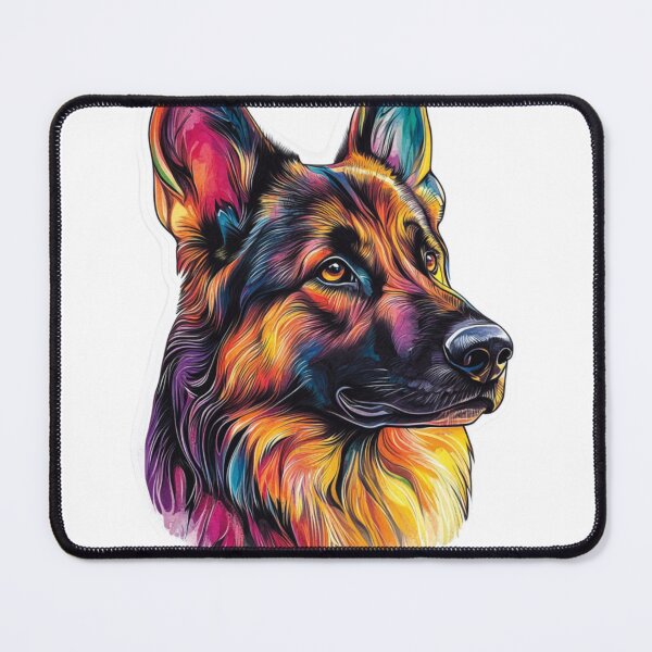 Item preview, Bueatiful German Shepherd Tattoo Sticker Colorful designed and sold by Media-DK.
