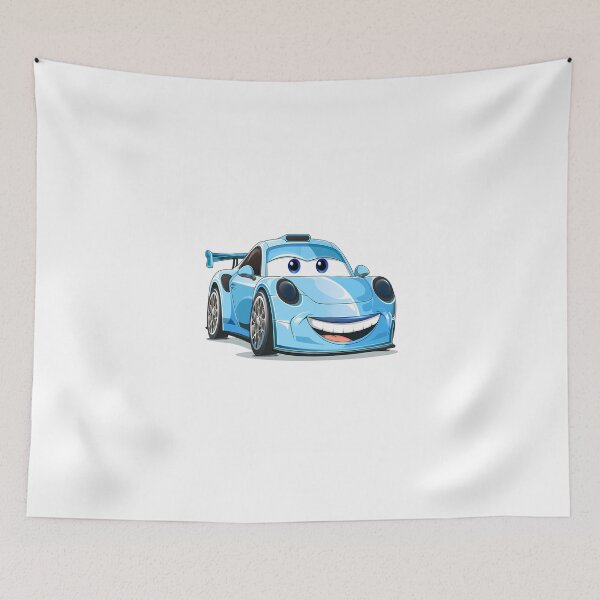 Item preview, Smiling Cartoon Car Print: A Perfect Gift Idea for Kids' Nursery Room Decor! designed and sold by Kids Art 4U.