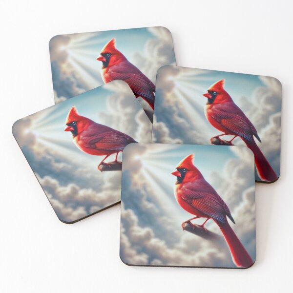 Item preview, Red Cardinal Bird Sign designed and sold by BackgroundND.