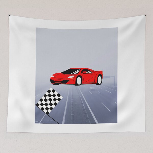 Item preview, Red car designed and sold by ArtsOfWonder.