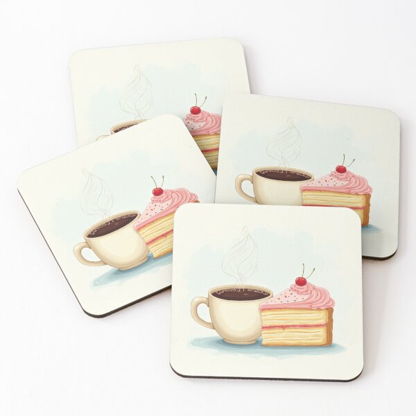 Item preview, Coffee and Cake Delight - Sweet Treat Illustration designed and sold by CosyCush.