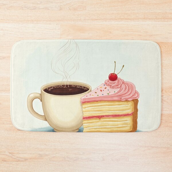 Item preview, Coffee and Cake Delight - Sweet Treat Illustration designed and sold by CosyCush.