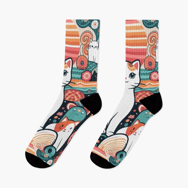 Item preview, Whimsical Cosmic Cats designed and sold by studiobrazuka.
