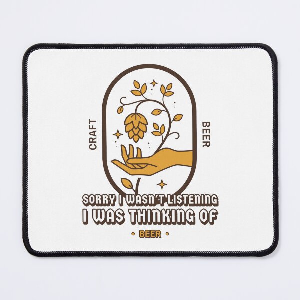 Item preview, Thinking About Craft Beer (Underhand) designed and sold by Woodlawn Designs LLC.