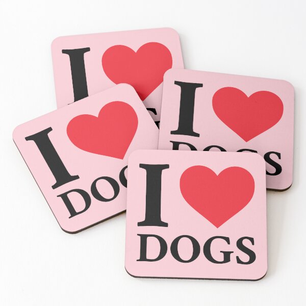 Item preview, I Love Dogs- with Red Heart designed and sold by thelustrous.