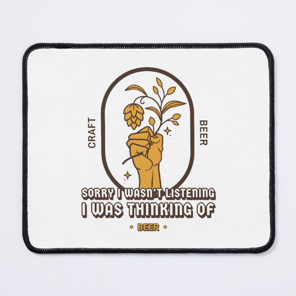Item preview, Thinking About Craft Beer (Fist) designed and sold by Woodlawn Designs LLC.