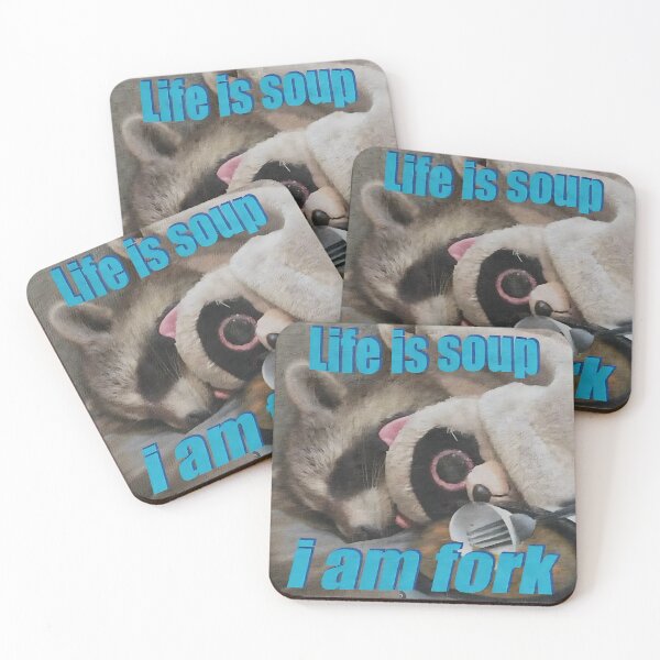 Item preview, Raccoon Meme-Life Is Soup designed and sold by AccioStruggle.