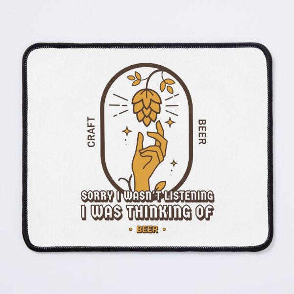 Item preview, Thinking About Craft Beer (Left Hand) designed and sold by Woodlawn Designs LLC.