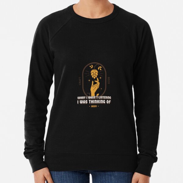 Item preview, Thinking About Craft Beer (Left Hand) designed and sold by Woodlawn Designs LLC.