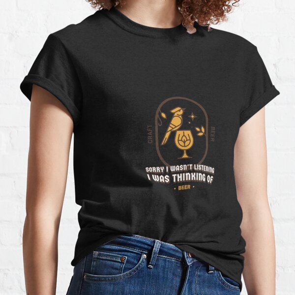 Item preview, Thinking About Craft Beer (Bird) designed and sold by Woodlawn Designs LLC.