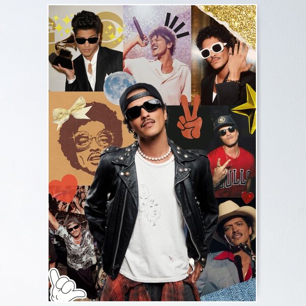 Item preview, Bruno Mars Collage  designed and sold by melisa11hernand.