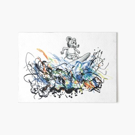 Vista previa del artículo con la obra «El ratón de Pollock está navegando», diseñado y vendido por LamuseeJeux.