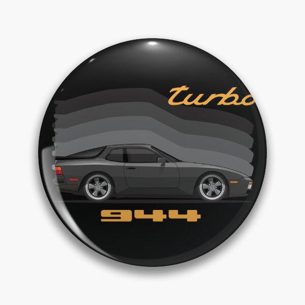 Item preview, Porsche 944 Turbo Side Black retro illustration designed and sold by blackdogshop.