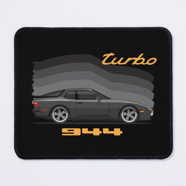 Item preview, Porsche 944 Turbo Side Black retro illustration designed and sold by blackdogshop.