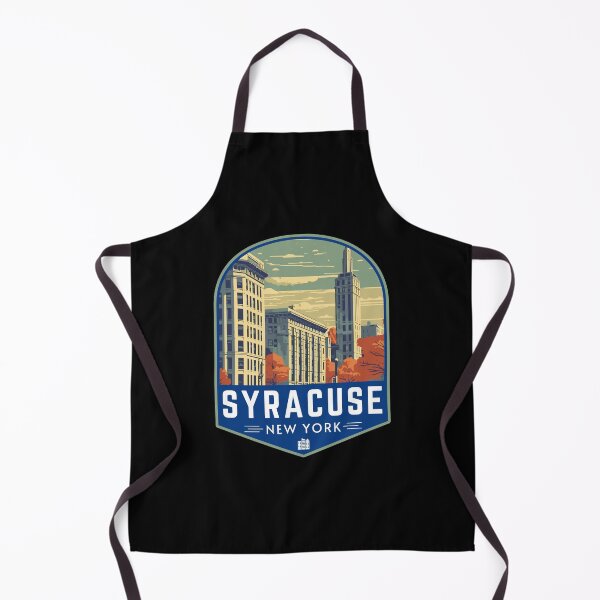 Item preview, Syracuse in New York, USA Retro Travel Art Landscape designed and sold by MaateoDesign.