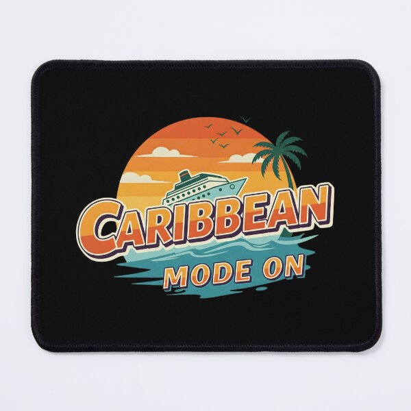 Item preview, Retro Caribbean Cruise designed and sold by Tw1nsAIArt.