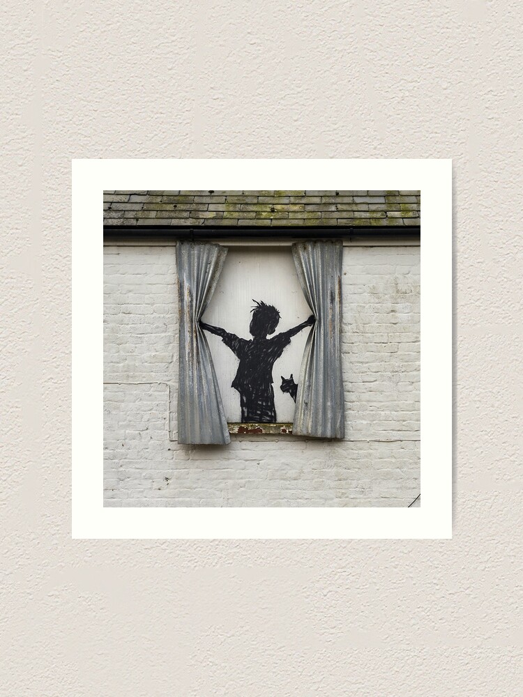 肉筆☆油絵☆F20号『Morning is Broken』Banksy/模写 肉筆☆油絵☆F20