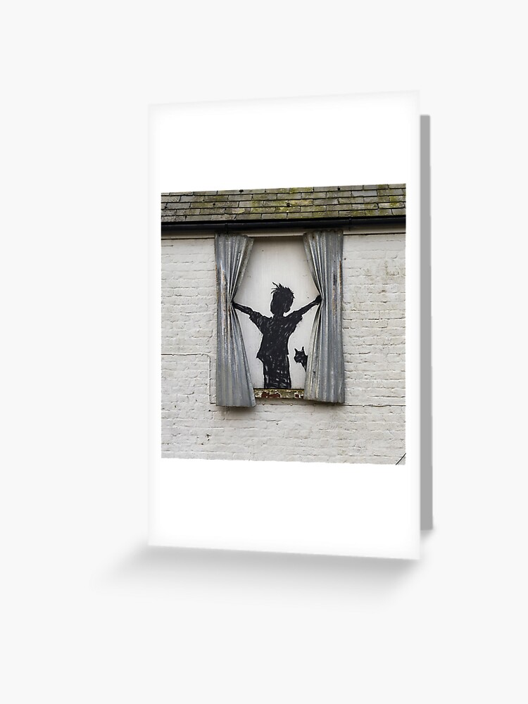 Banksy – Morning Is Broken (Boy, Cat & Sheet Metal Curtains