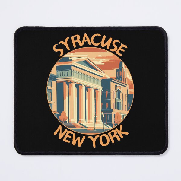 Item preview, Syracuse in New York, USA Retro Travel Art Emblem designed and sold by MaateoDesign.