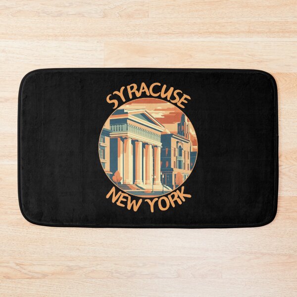 Item preview, Syracuse in New York, USA Retro Travel Art Emblem designed and sold by MaateoDesign.