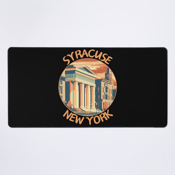 Item preview, Syracuse in New York, USA Retro Travel Art Emblem designed and sold by MaateoDesign.