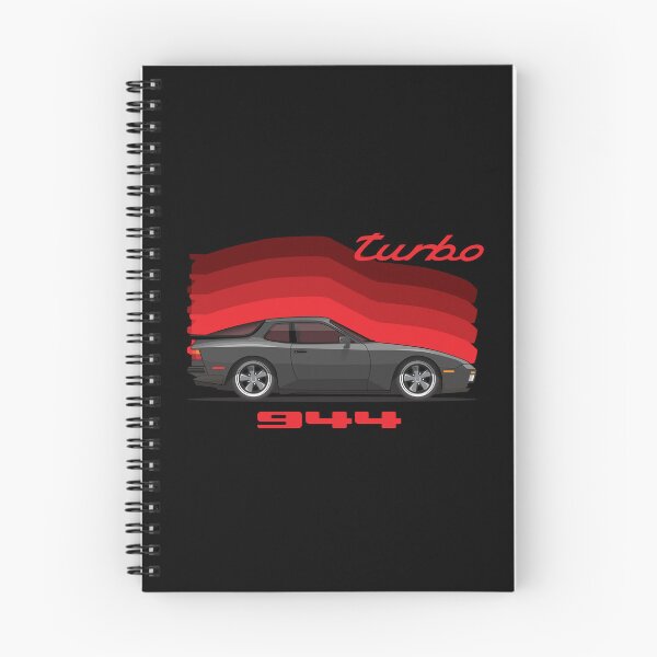 Item preview, Porsche 944 Turbo Side Black retro illustration designed and sold by blackdogshop.