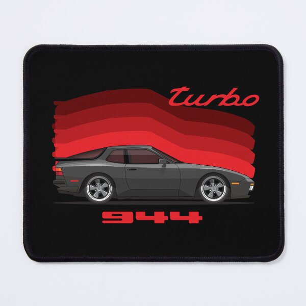 Item preview, Porsche 944 Turbo Side Black retro illustration designed and sold by blackdogshop.