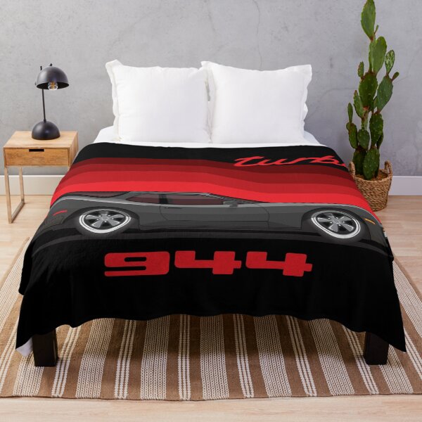 Item preview, Porsche 944 Turbo Side Black retro illustration designed and sold by blackdogshop.