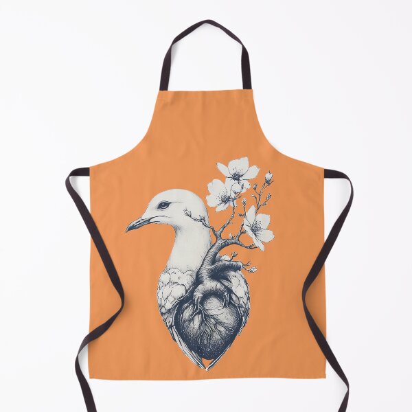 Item preview, Seagull, heart and flower designed and sold by Brendon987.