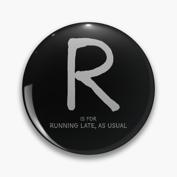Item preview, R is for Running Late, As Usual designed and sold by Orange-Socks.
