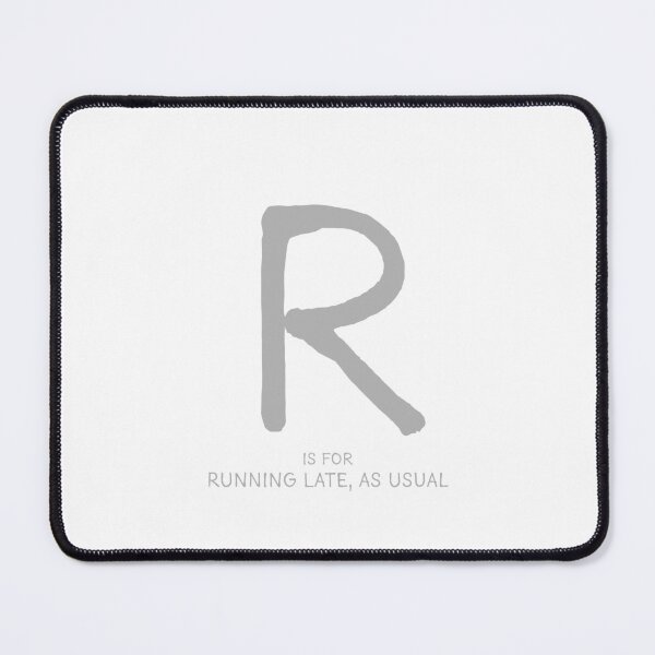 Item preview, R is for Running Late, As Usual designed and sold by Orange-Socks.