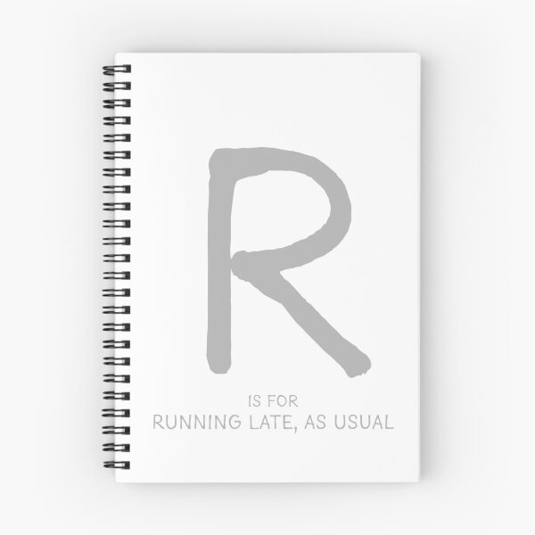 Item preview, R is for Running Late, As Usual designed and sold by Orange-Socks.