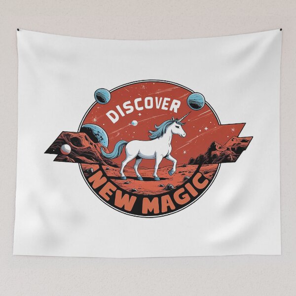 Item preview, Discover New Magic – Mars Unicorn Explorer designed and sold by zoughlal.