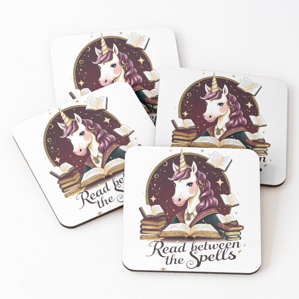 Item preview, Read Between the Spells – Enchanted Librarian Unicorn designed and sold by zoughlal.