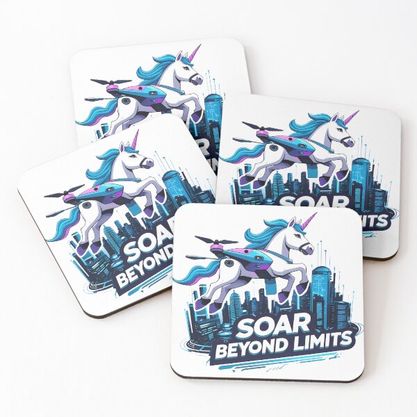 Item preview, Soar Beyond Limits – Drone Unicorn Explorer designed and sold by zoughlal.