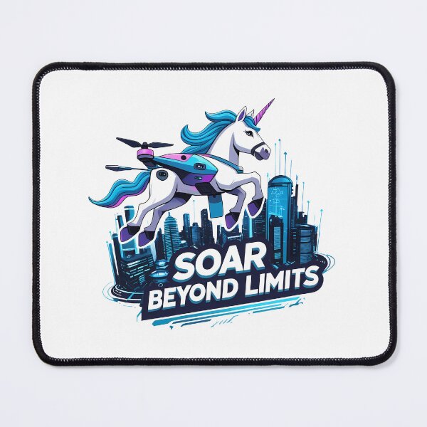 Item preview, Soar Beyond Limits – Drone Unicorn Explorer designed and sold by zoughlal.