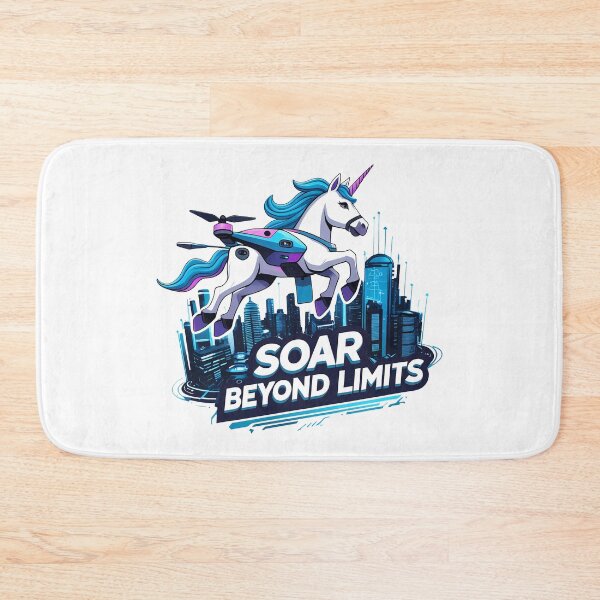 Item preview, Soar Beyond Limits – Drone Unicorn Explorer designed and sold by zoughlal.