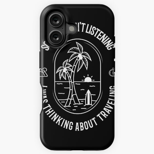 Item preview, Thinking About Travel (Trees & Surf Board) designed and sold by Woodlawn Designs LLC.