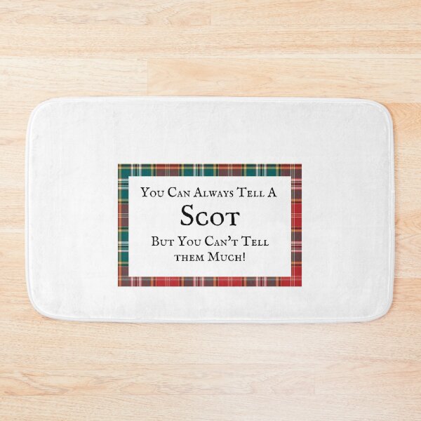 Item preview, You Can Always Tell a Scot – Scottish Humor Tartan Design designed and sold by amandaline.